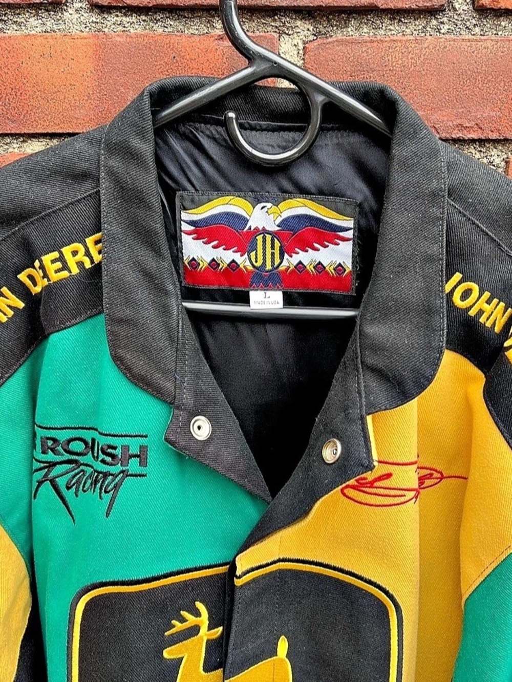 Vintage JH Design John Deere Motorsports Racing Jacket - Large - Picture 3 of 11